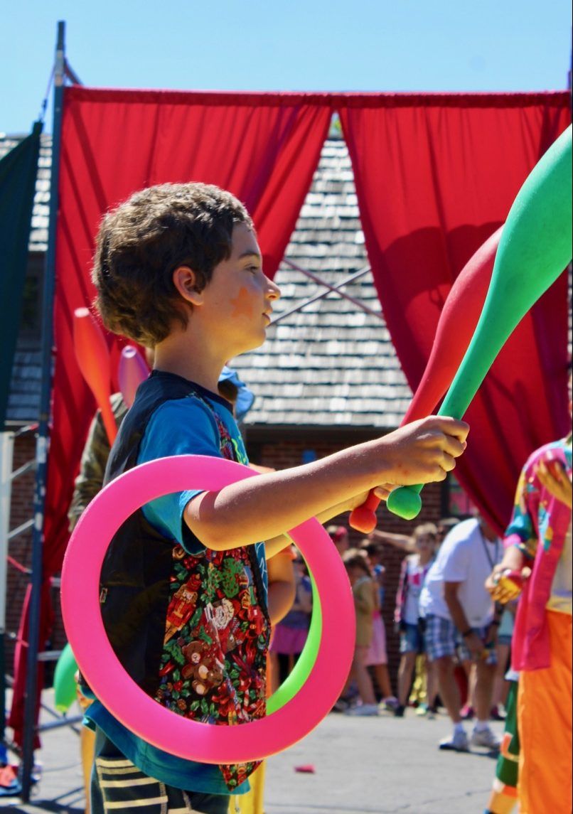 Student on the tightwire