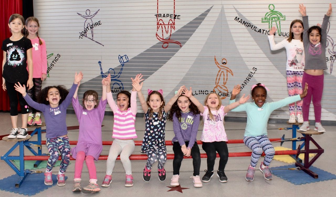 Campers performing